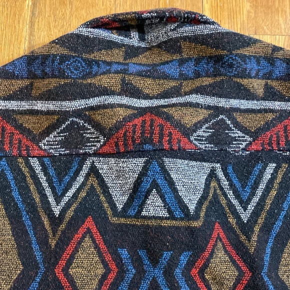Forever 21 Tribal Style Jacket Men’s Size Medium Button Front Aztec Pattern - Picture 4 of 15